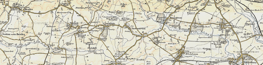 Old map of Tadmarton in 1898-1901