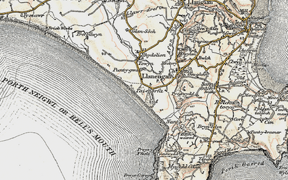 Old map of Tai-morfa in 1903