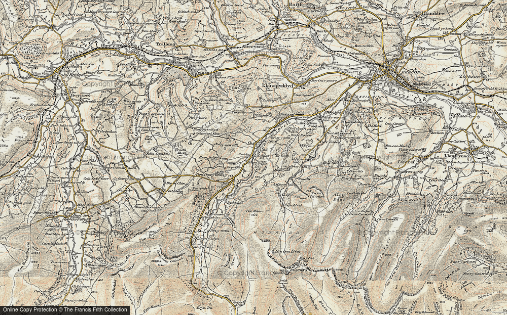 Old Map of Tai'r Bull, 1900-1901 in 1900-1901