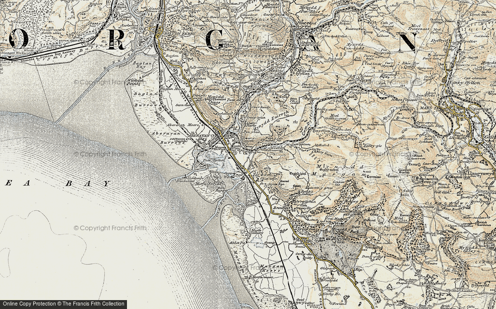 Old Map of Taibach, 1900-1901 in 1900-1901