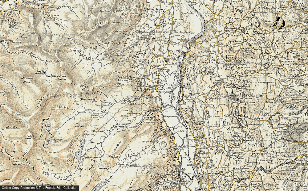 Old Map of Tal-y-bont, 1902-1903 in 1902-1903