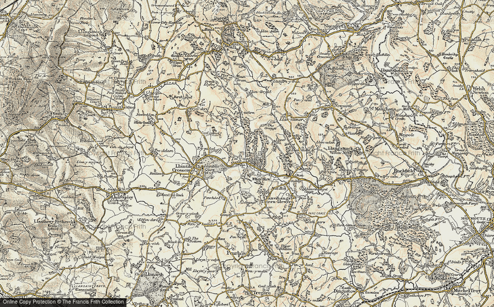 Old Map of Tal-y-coed, 1899-1900 in 1899-1900