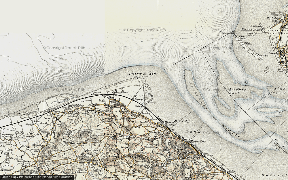 Old Map of Historic Map covering Wild Road in 1902-1903