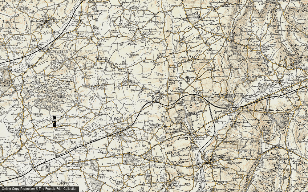 Old Map of Talaton, 1898-1900 in 1898-1900