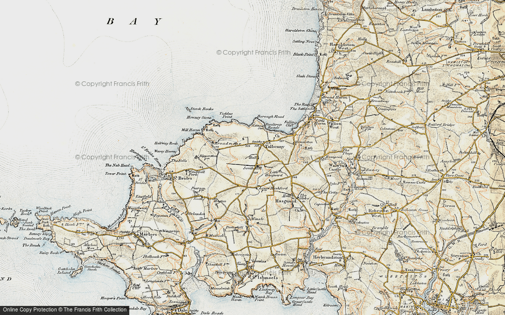 Old Map of Talbenny, 0-1912 in 0-1912