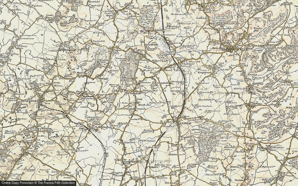 Old Map of Talbot's End, 1899 in 1899