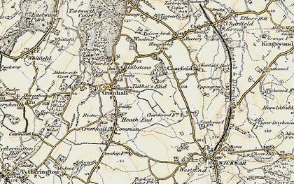 Old map of Talbot's End in 1899