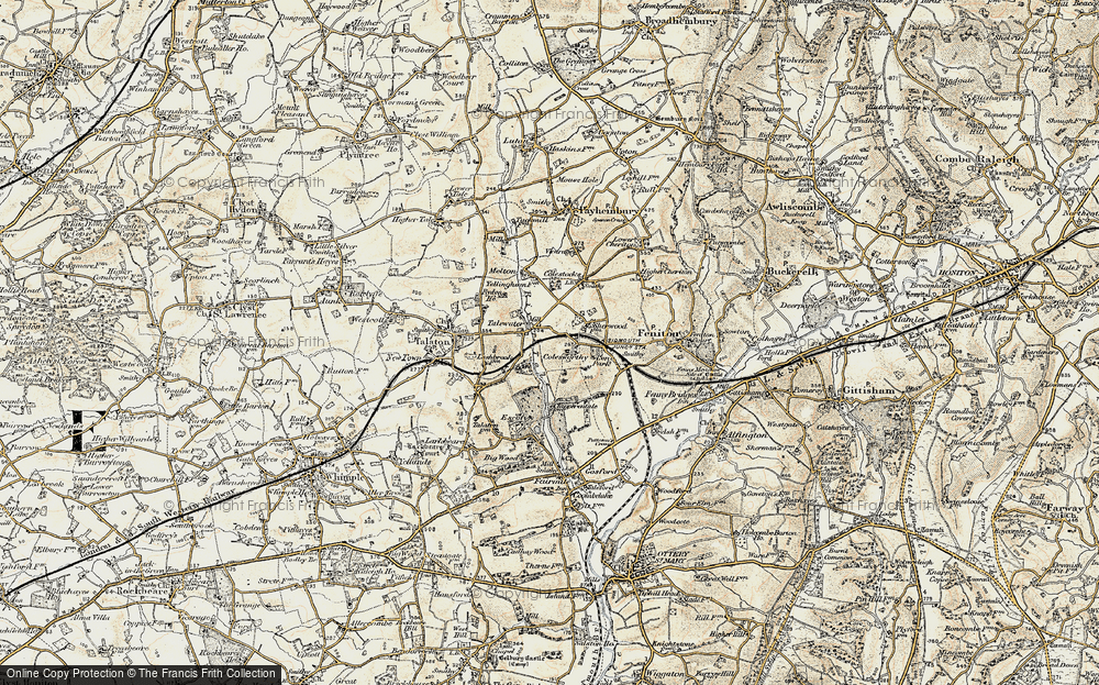 Old Map of Talewater, 1898-1900 in 1898-1900