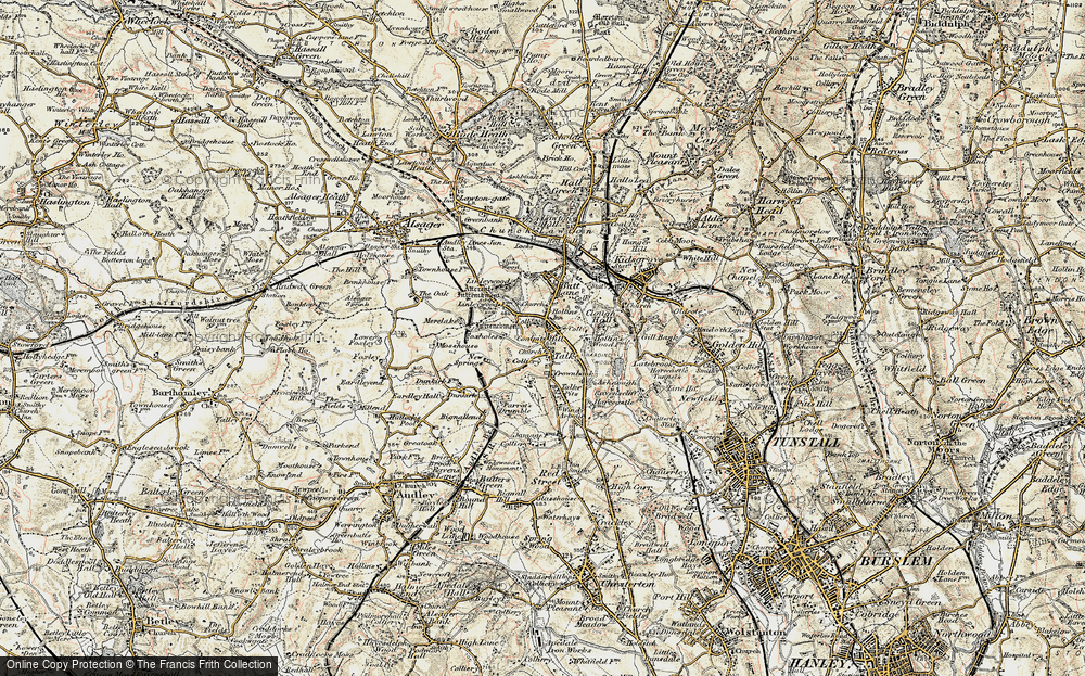Old Map of Talke, 1902 in 1902