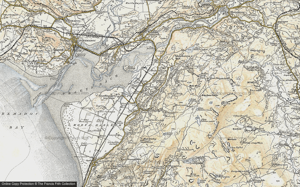 Old Map of Talsarnau, 1903 in 1903