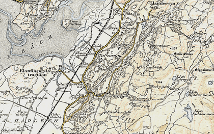 Old map of Talsarnau in 1903
