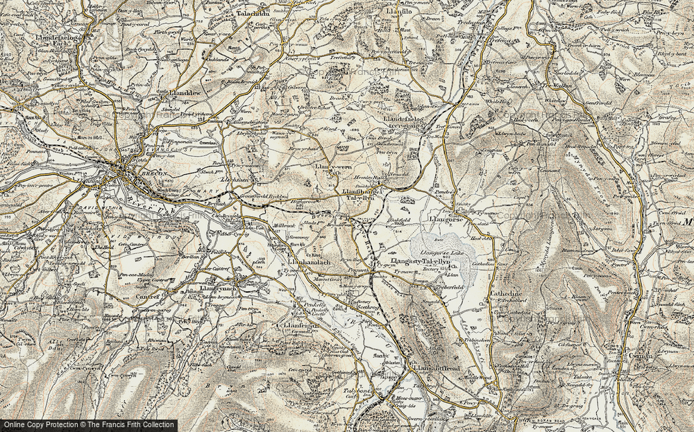 Old Map of Talyllyn, 1900-1901 in 1900-1901