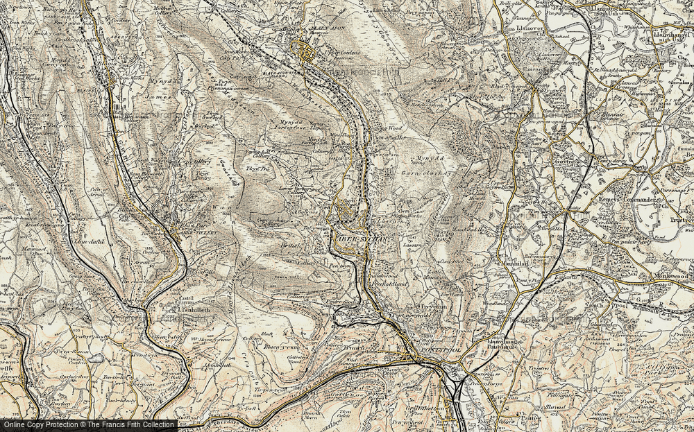 Old Map of Talywain, 1899-1900 in 1899-1900