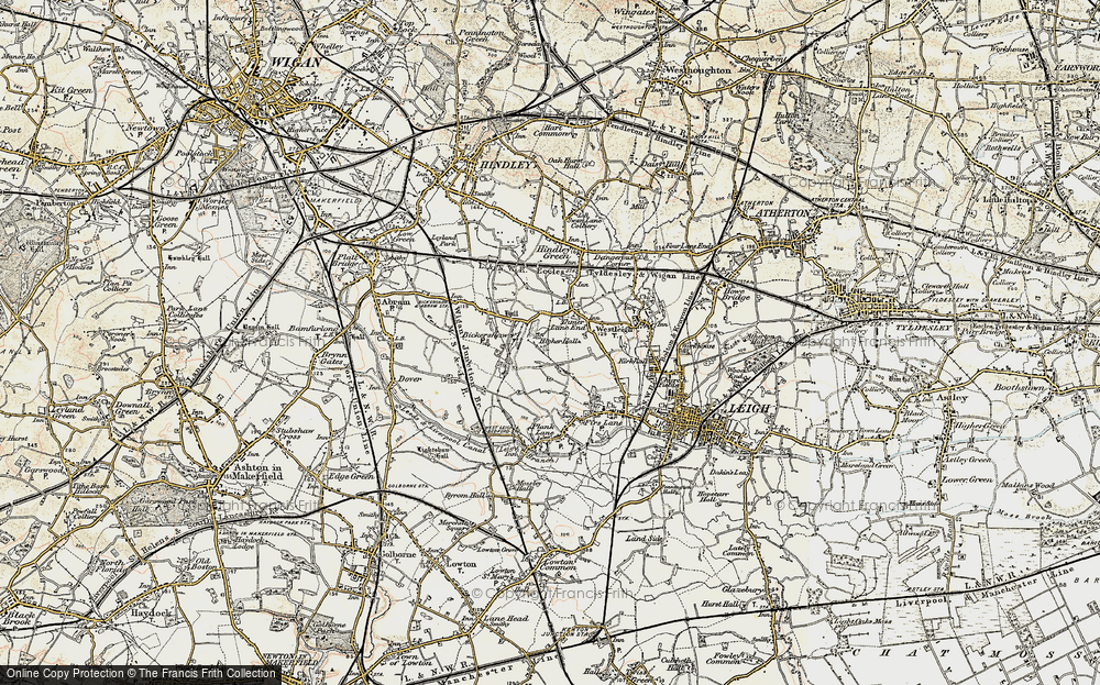 Old Map of Tamer Lane End, 1903 in 1903