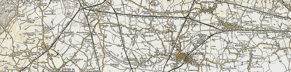 Old map of Tamer Lane End in 1903