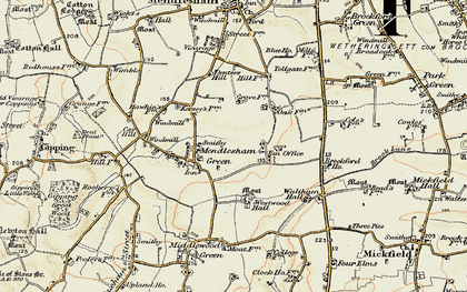 Old map of Tan Office in 1899-1901