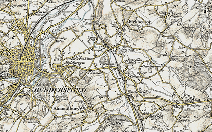 Old map of Tandem in 1903