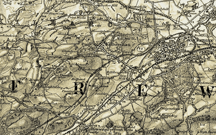 Old map of Abbanoy in 1905-1906