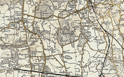 Old map of Tandridge in 1898-1902