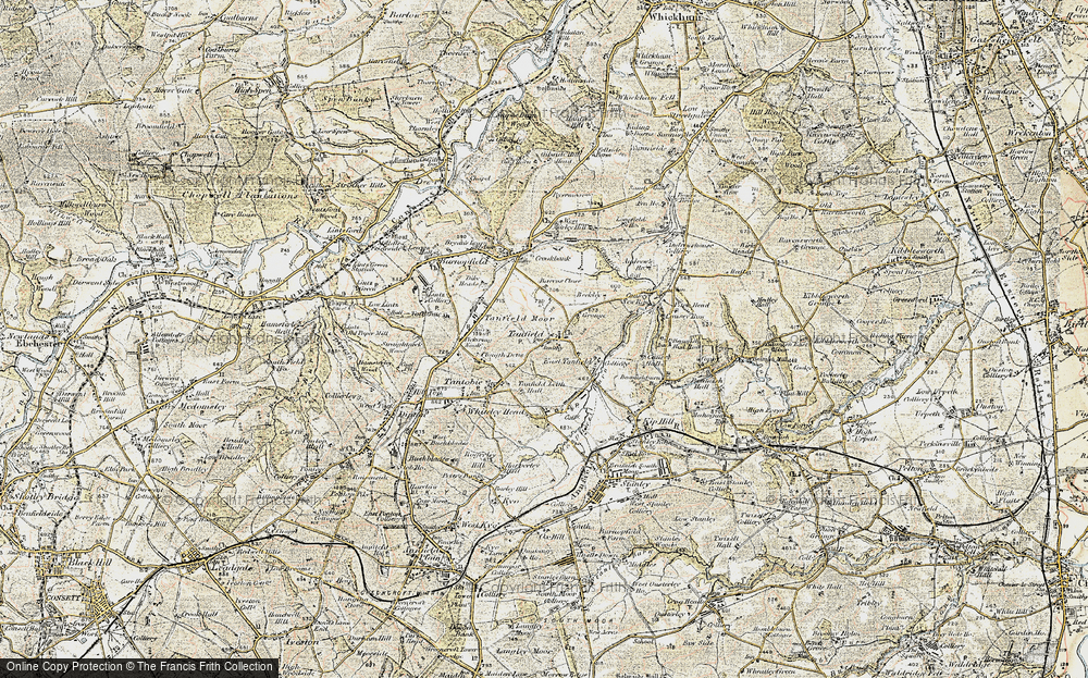 Old Map of Tanfield, 1901-1904 in 1901-1904