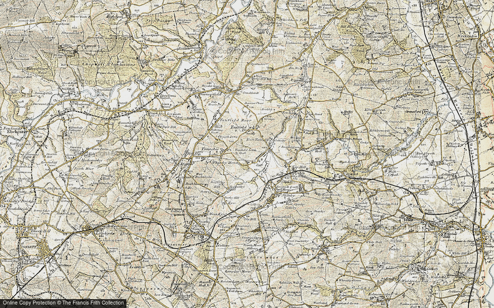 Old Map of Tanfield Lea, 1901-1904 in 1901-1904