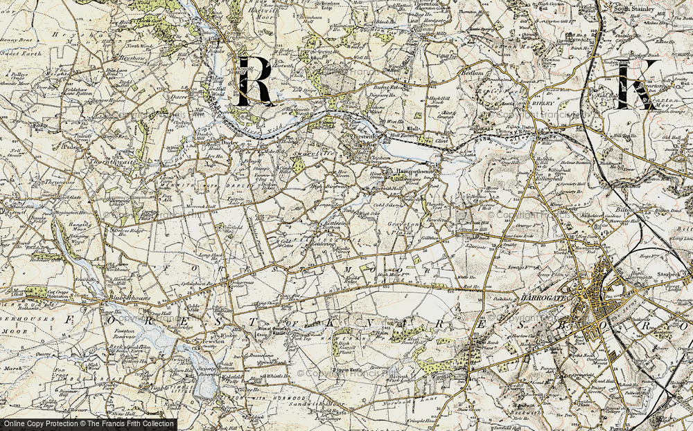 Old Map of Tang, 1903-1904 in 1903-1904