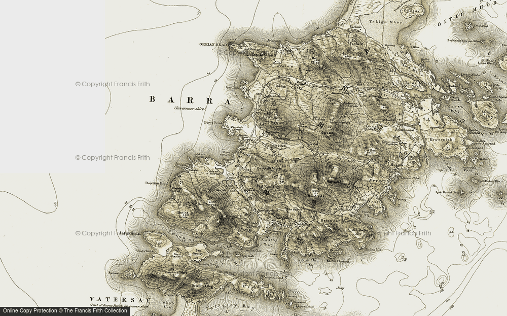 Old Map of Tangasdal, 1911 in 1911