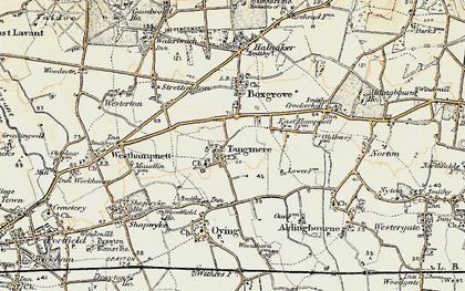 Old map of Tangmere in 1897-1899