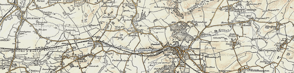 Old map of Tanis in 1898-1899