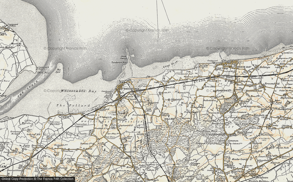Old Map of Tankerton, 1898-1899 in 1898-1899
