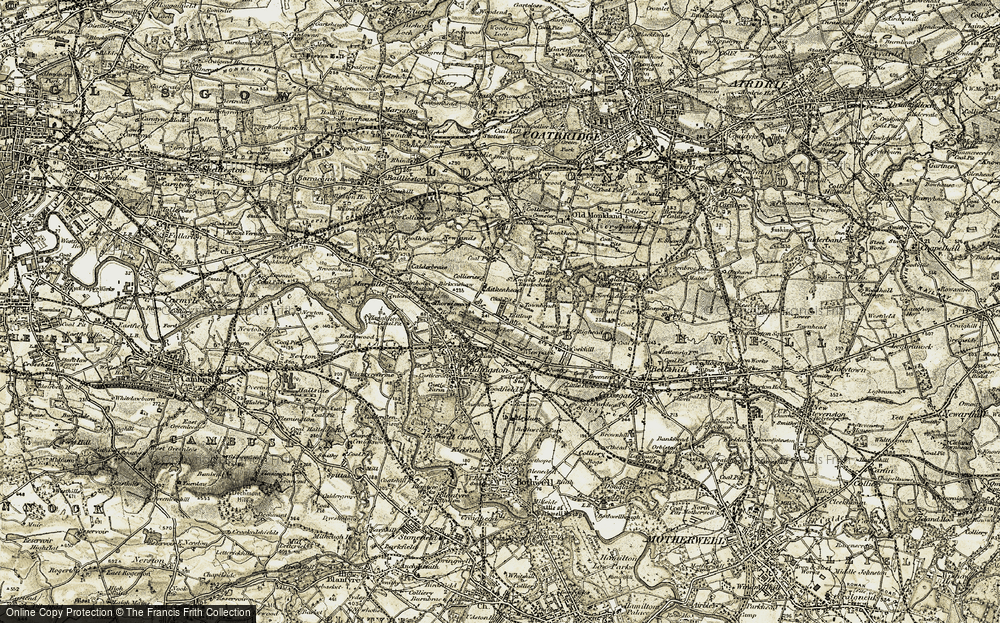 Old Map of Tannochside, 1904-1905 in 1904-1905