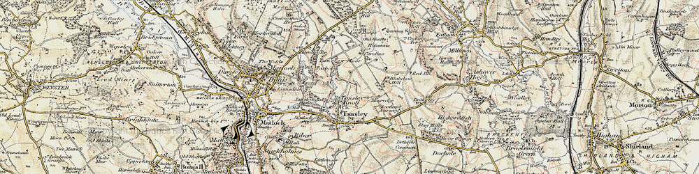 Old map of Bentley Br in 1902-1903