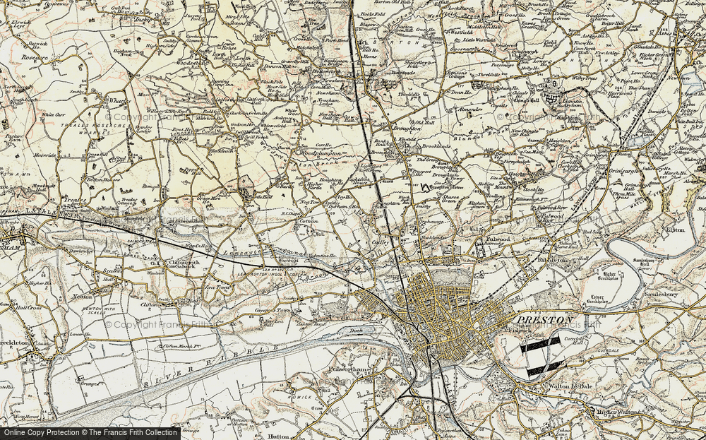 Old Map of Tanterton, 1903 in 1903
