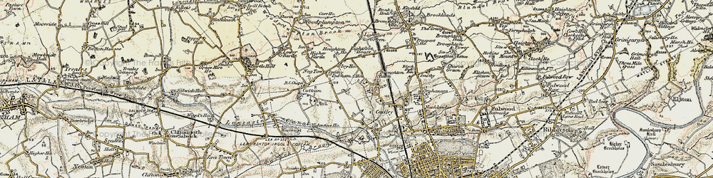 Old map of Tanterton in 1903
