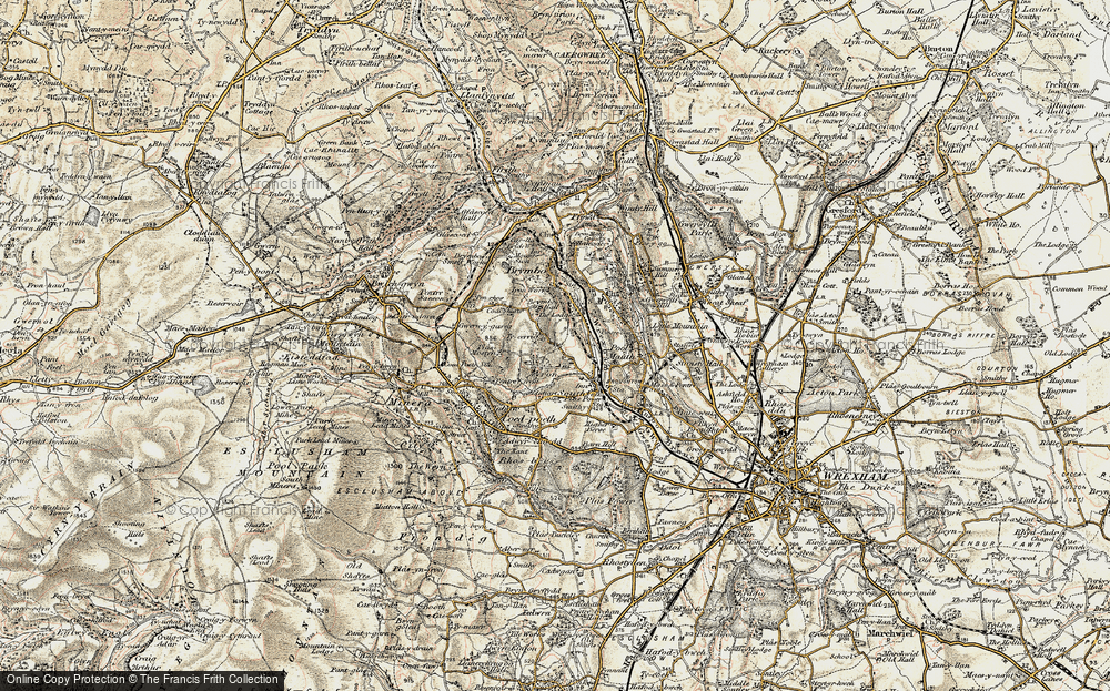 Old Map of Tanyfron, 1902 in 1902