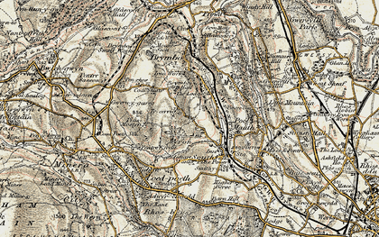 Old map of Tanyfron in 1902