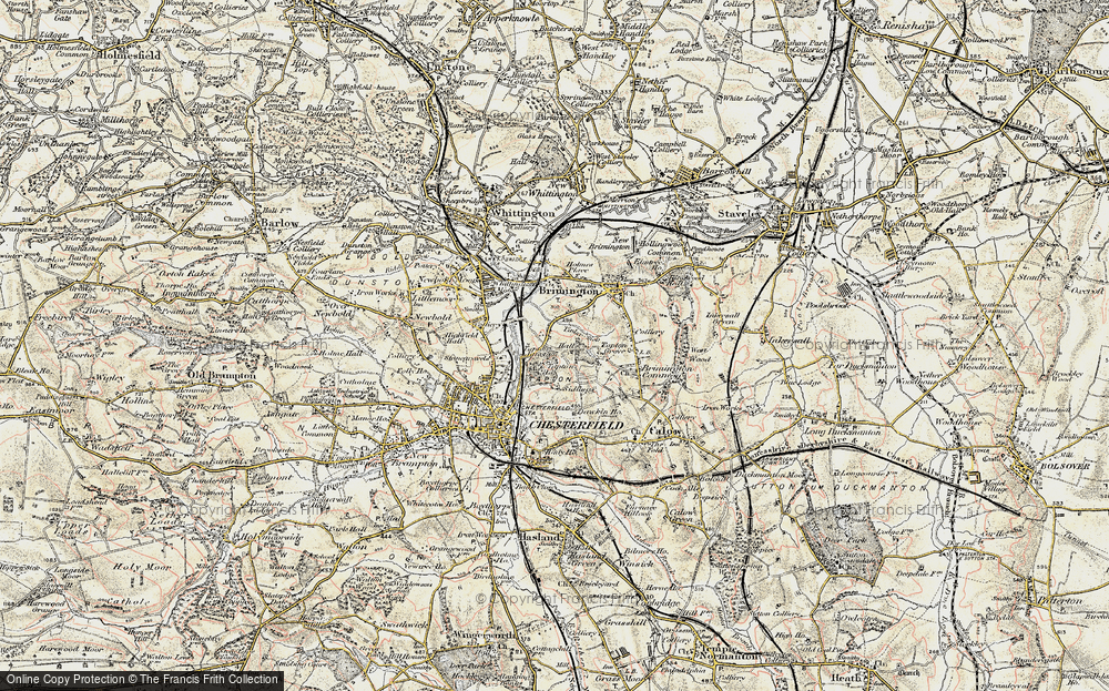 Old Map of Tapton, 1902-1903 in 1902-1903