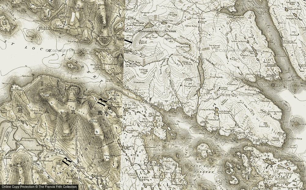 Old Map of Tarbert, 1908-1911 in 1908-1911