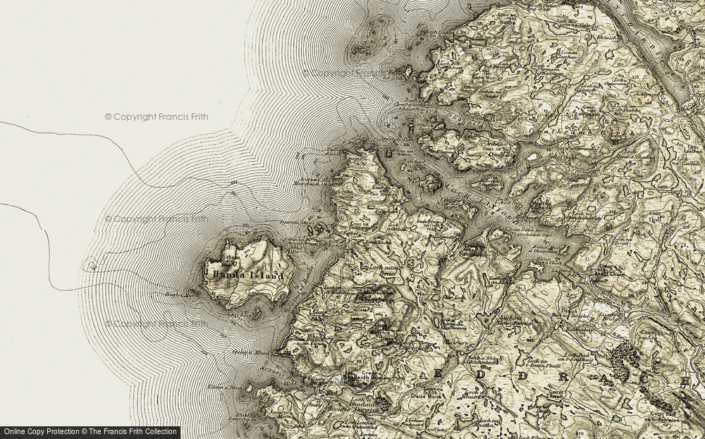 Old Map of Tarbet, 1910 in 1910