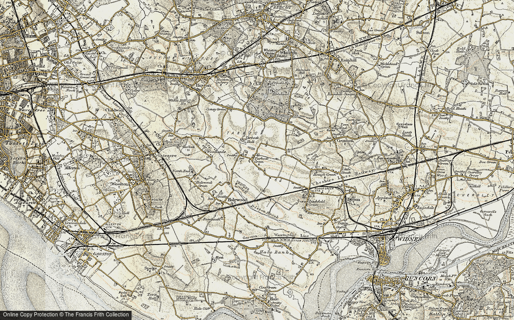 Old Map of Tarbock Green, 1902-1903 in 1902-1903