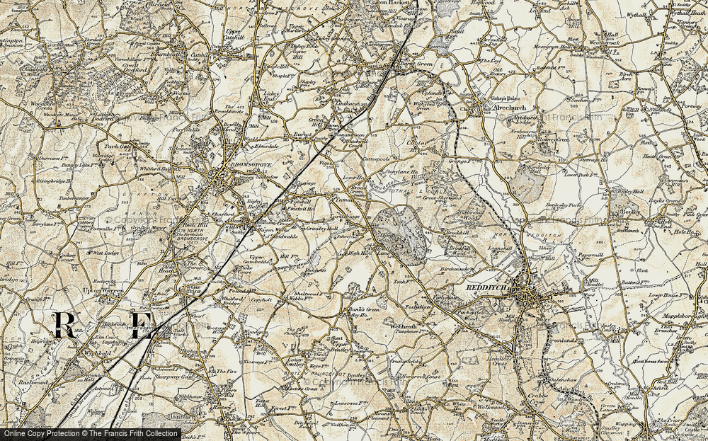 Old Map of Tardebigge, 1901-1902 in 1901-1902