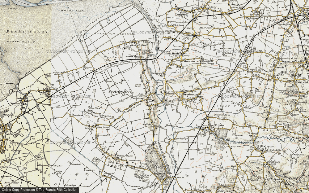 Old Map of Tarleton, 1902-1903 in 1902-1903