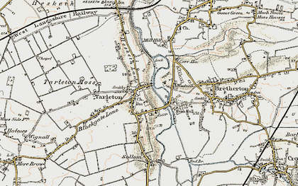 Old map of Tarleton in 1902-1903