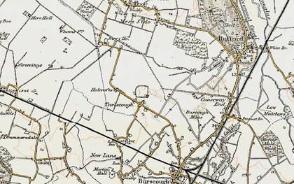 Old map of Tarlscough in 1902-1903
