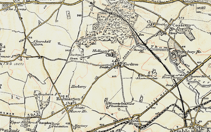 Old map of Tarlton in 1898-1899