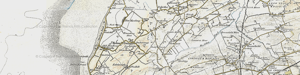 Old map of Tarns in 1901-1904