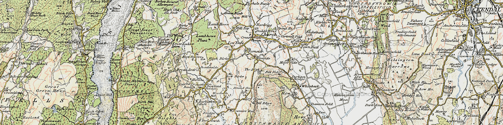 Old map of Tarnside in 1903-1904