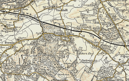 Old map of Tarrington in 1899-1901