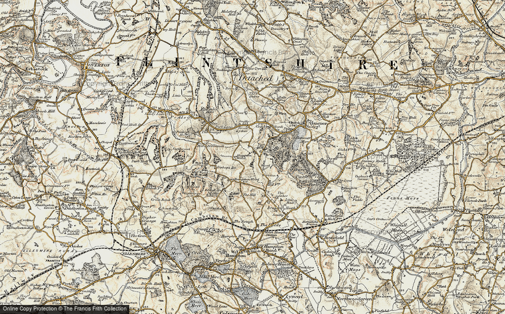 Old Map of Tarts Hill, 1902 in 1902