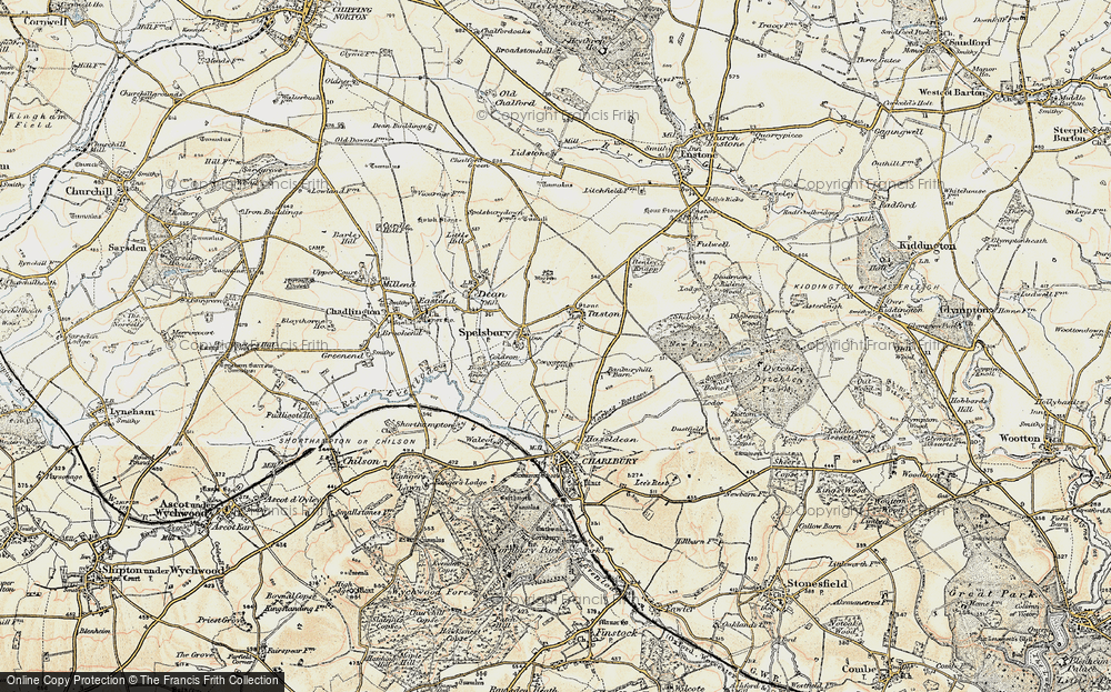 Old Map of Taston, 1898-1899 in 1898-1899